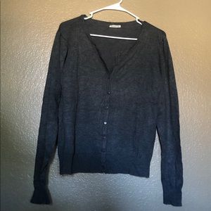 Gray Debut cardigan sweater 1XL